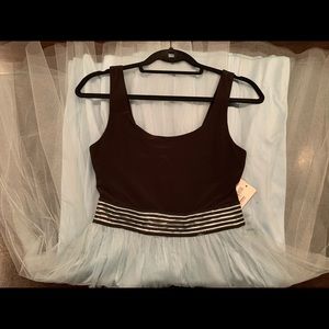 Tease Me Black and Baby Blue Tulle Dress